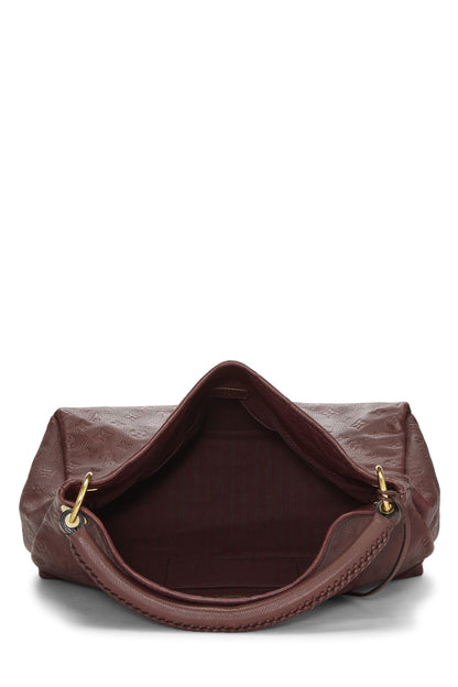 Louis Vuitton,  Aurore Monogram Empreinte Artsy MM, Burgundy