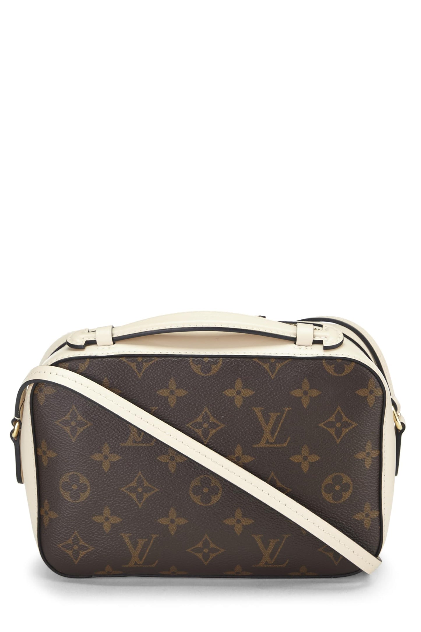 Louis Vuitton,  White Monogram Canvas Saintonge, White