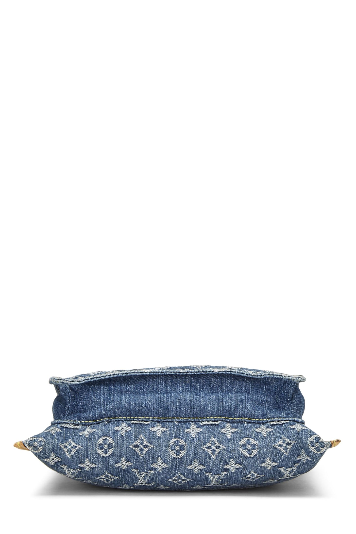 Louis Vuitton,  Blue Monogram Denim Flat Shopper, Blue