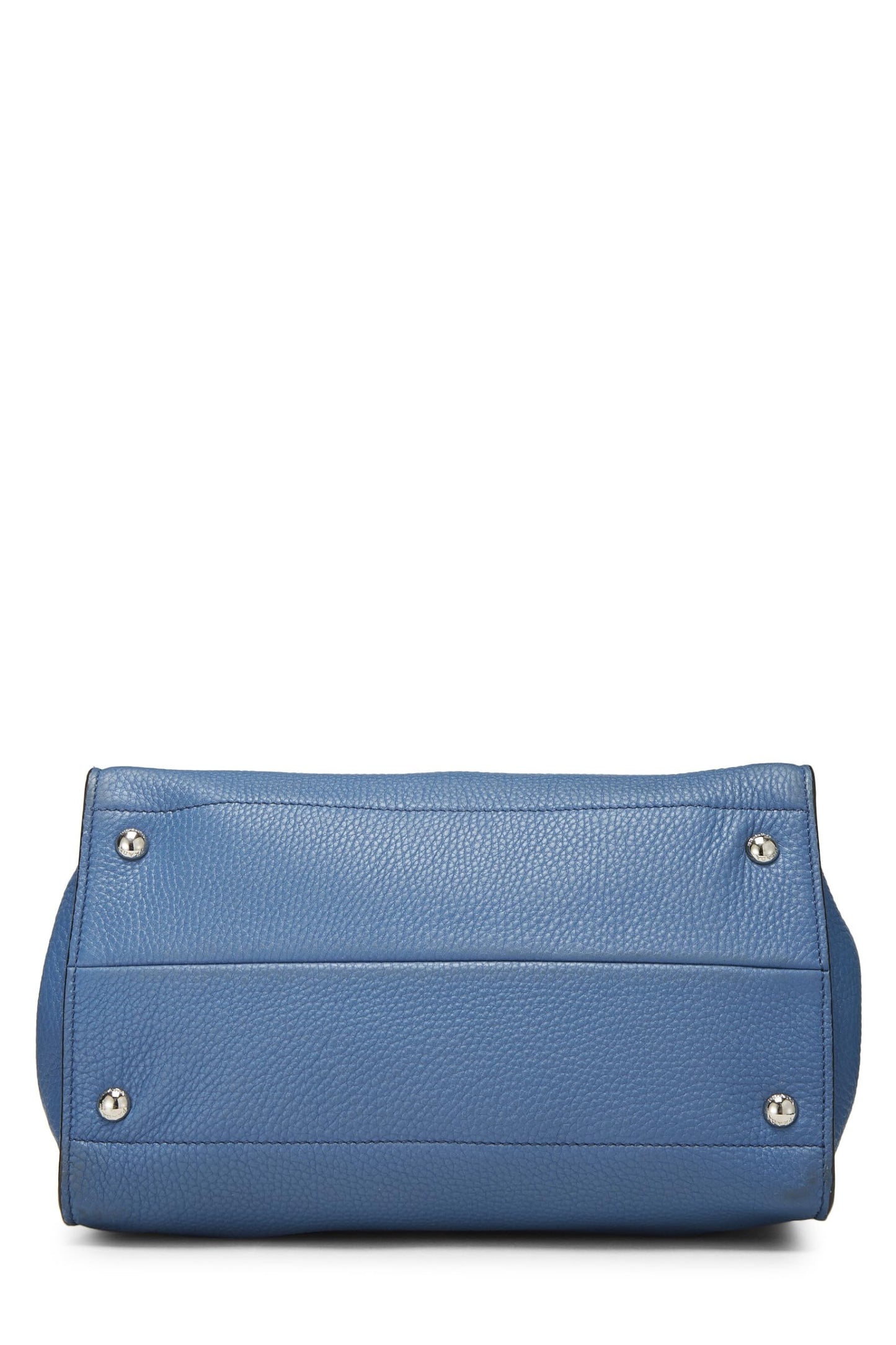 Prada,  Blue Vitello Daino Convertible Tote, Blue