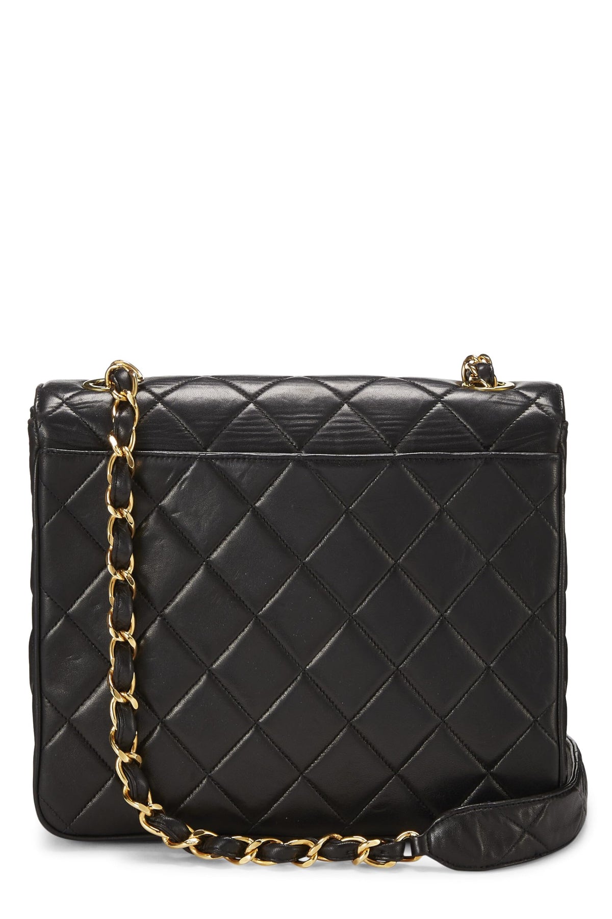 Chanel,  Black Lambskin Big 'CC' Square Flap, Black