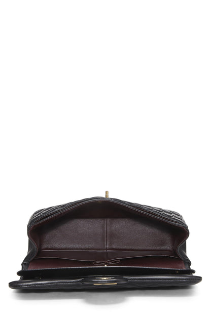 Chanel,  Black Quilted Lambskin New Classic Double Flap Jumbo, Black