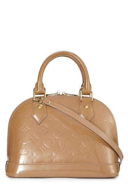 Louis Vuitton,  Noisette Monogram Vernis Alma BB, Beige