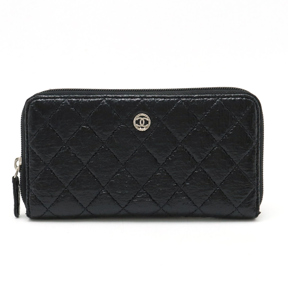 CHANEL MATRACE COCOMARK ROUND Long Wallet  TWID LEADER BLACK BLACK SILVER A50097 BLUMIN BLUMIN MARKET SHOP