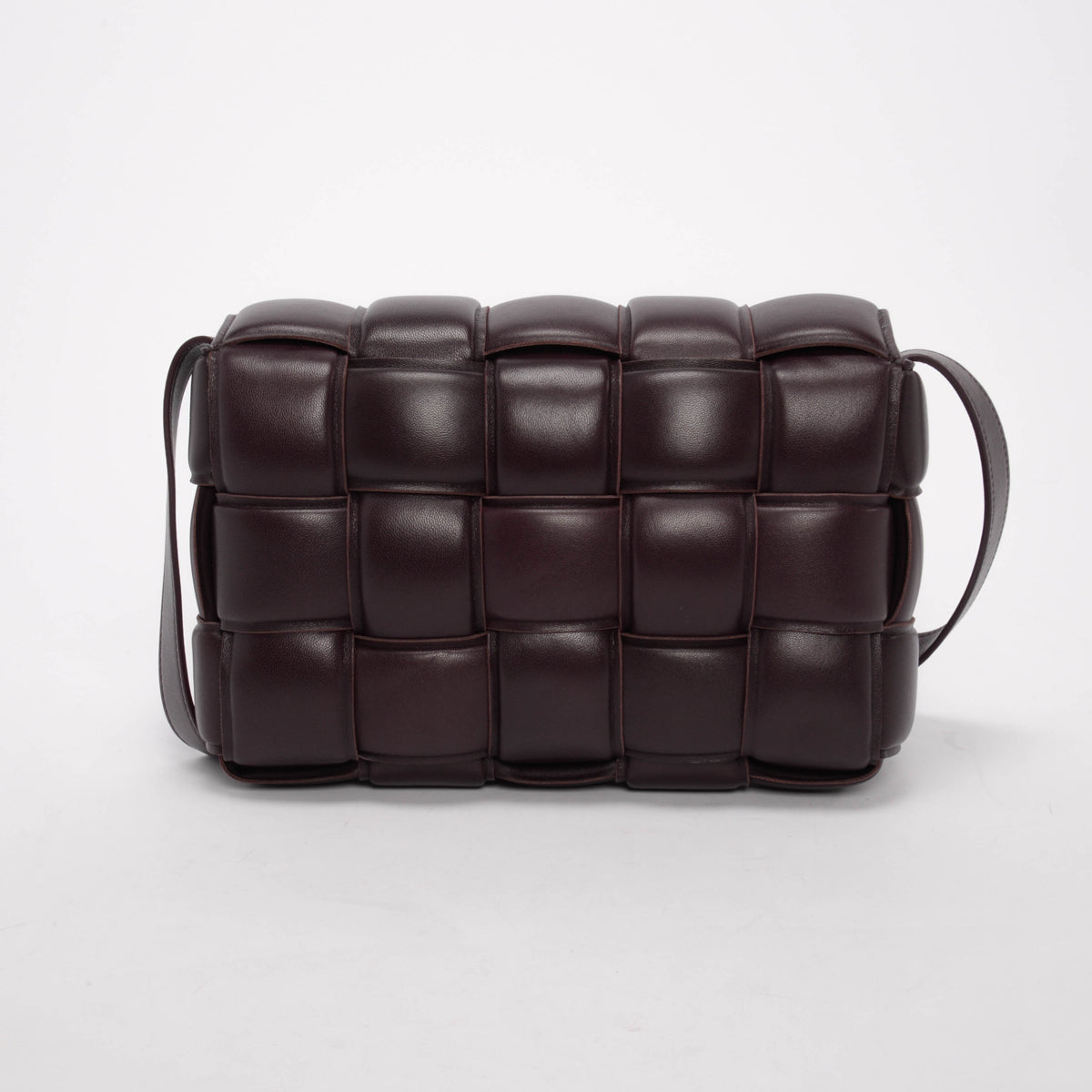 Bottega Veneta Grape Lambskin Padded Cassette Bag