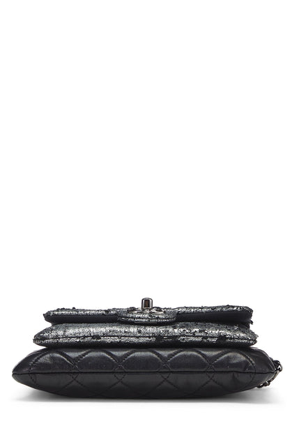 Chanel,  Silver Metallic Lambskin Mineral Nights Evening Bag, Multi