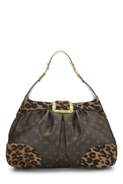 Louis Vuitton,  Brown Monogram Leopard Boley, Brown
