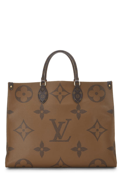 Louis Vuitton,  Monogram Reversed Giant On The Go GM, Brown