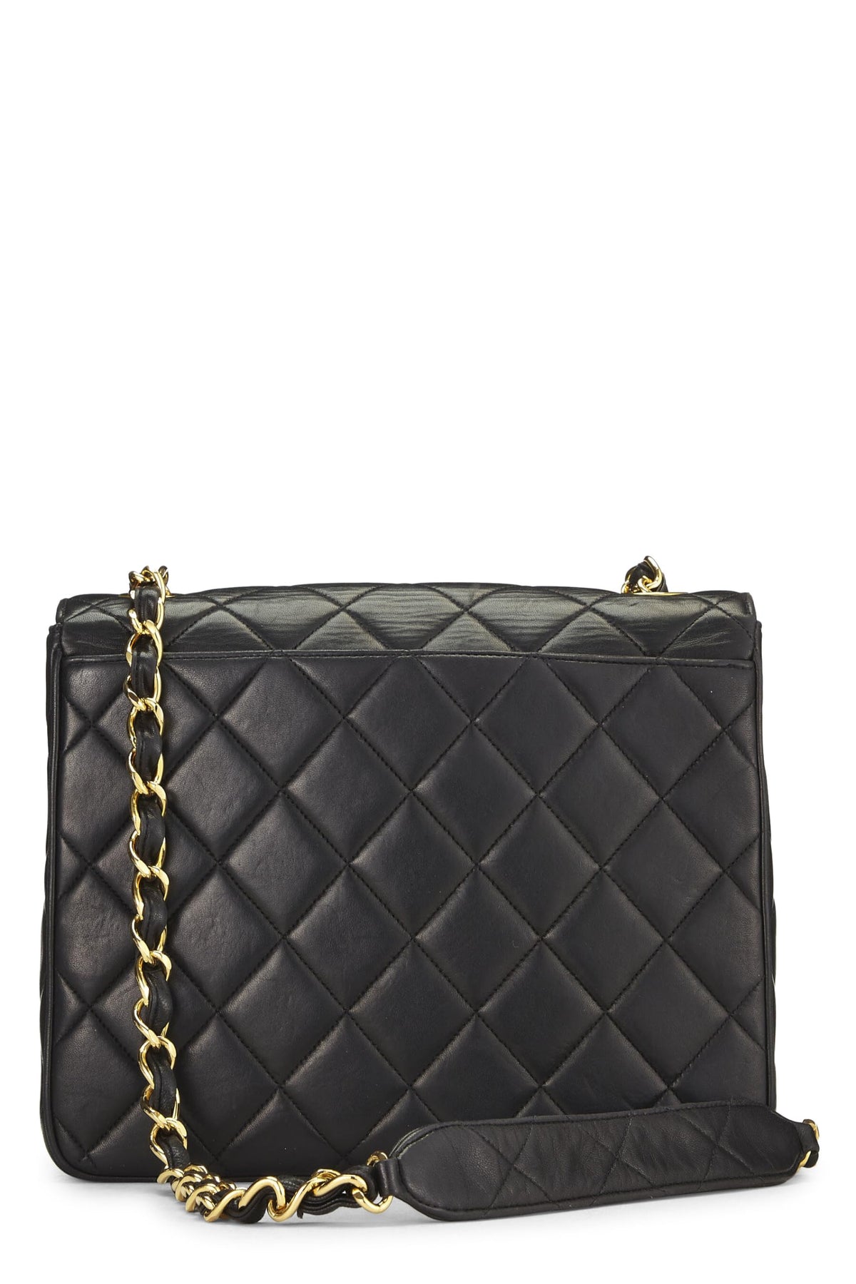 Chanel,  Black Lambskin Big 'CC' Square Flap, Black