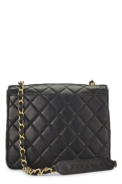 Chanel,  Black Lambskin Big 'CC' Square Flap, Black