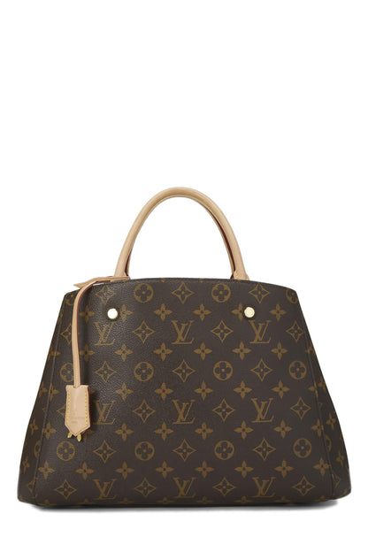 Louis Vuitton,  Monogram Canvas Montaigne MM, Brown