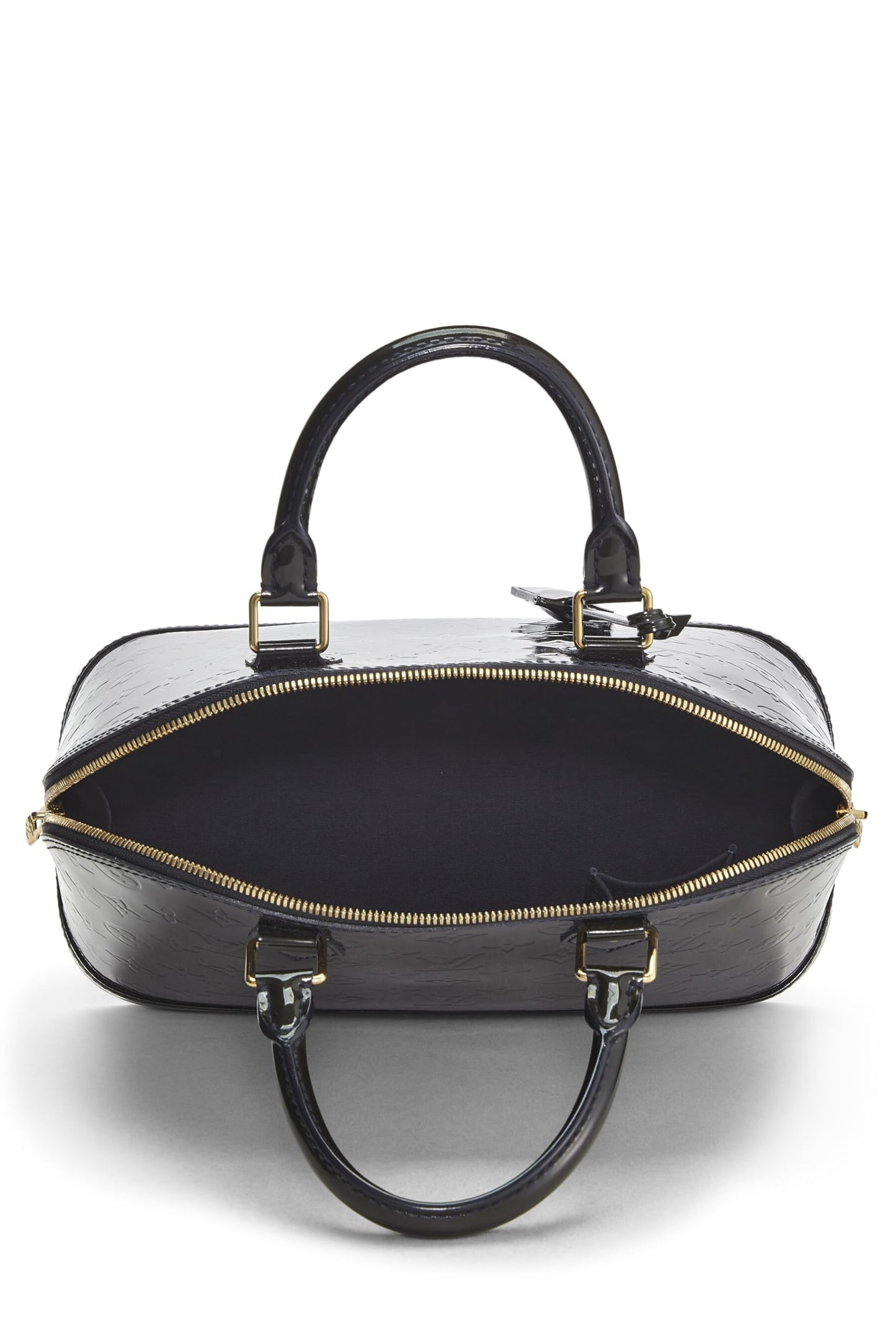 Louis Vuitton,  Blue Infini Monogram Vernis Alma PM NM, Navy