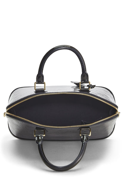 Louis Vuitton,  Blue Infini Monogram Vernis Alma PM NM, Navy