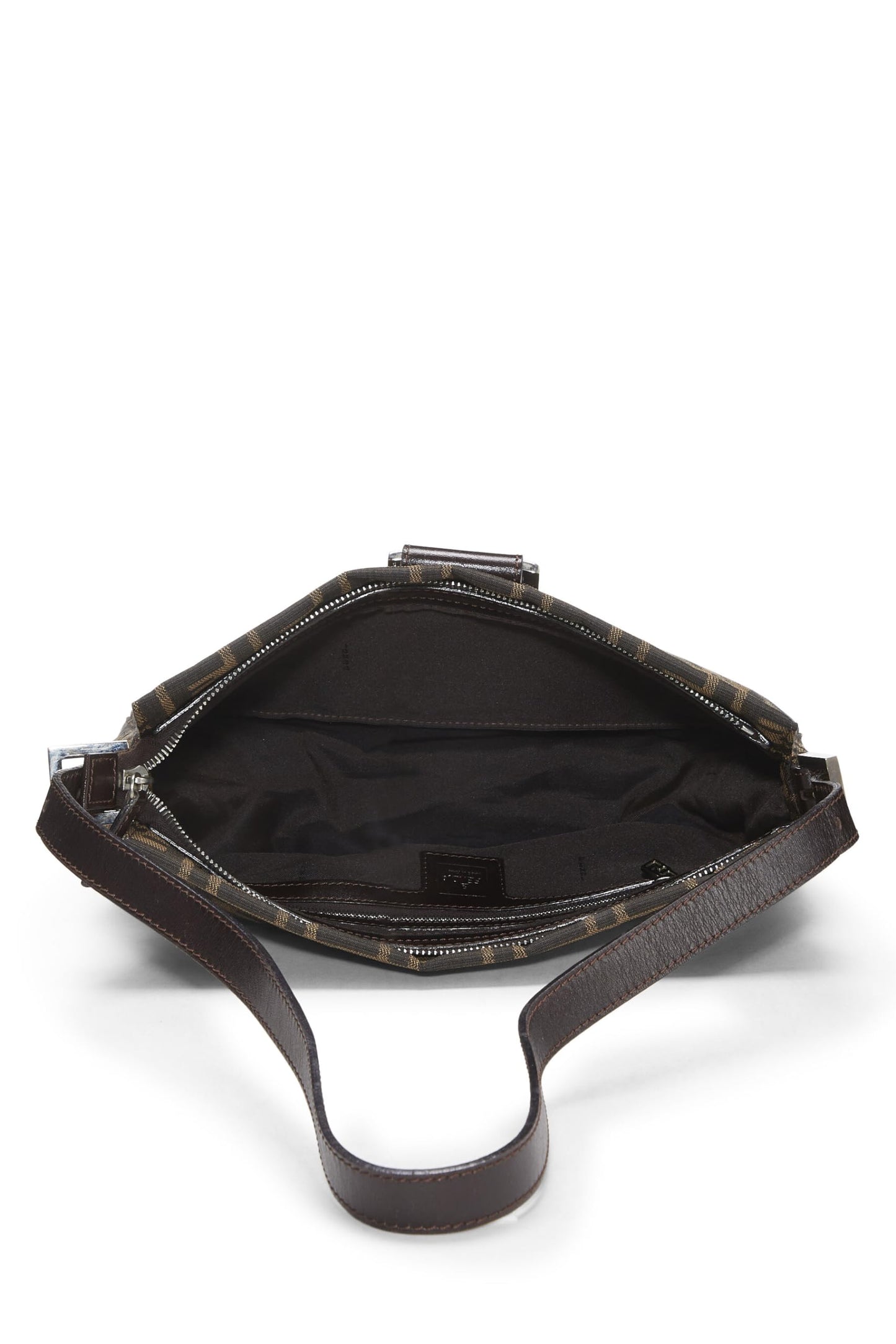 Fendi,  Brown Zucca Canvas Shoulder Bag, Brown