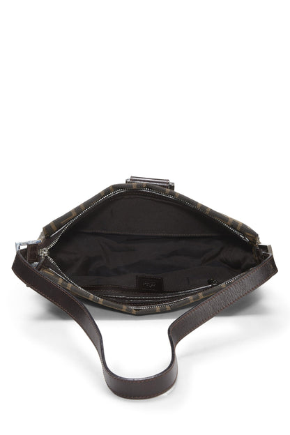 Fendi,  Brown Zucca Canvas Shoulder Bag, Brown