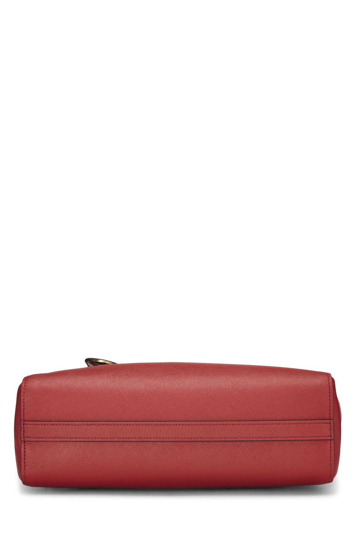 Prada,  Red Saffiano Convertible Handbag Small, Red