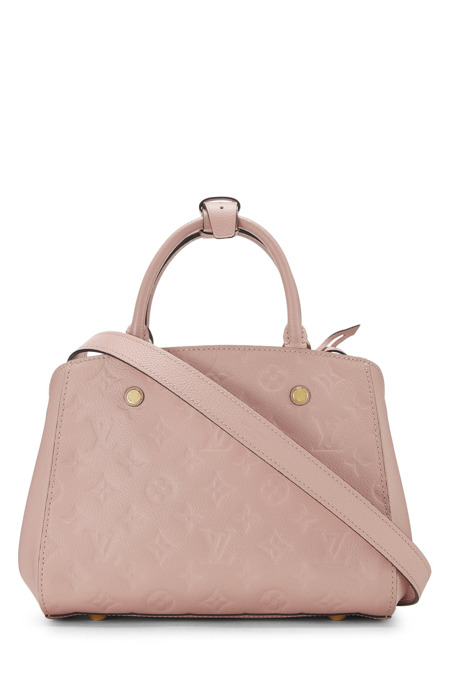 Louis Vuitton,  Pink Monogram Empreinte Montaigne BB, Pink