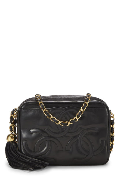 Chanel,  Black Lambskin 3 'CC' Camera Bag Mini, Black