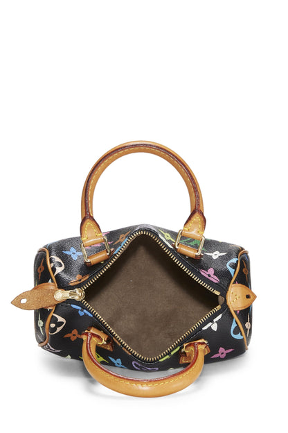 Louis Vuitton,  Takashi Murakami x Louis Vuitton Black Monogram Multicolore HL Speedy, Black
