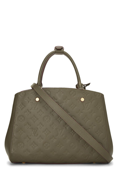Louis Vuitton,  Ombre Monogram Empreinte Montaigne MM, Green