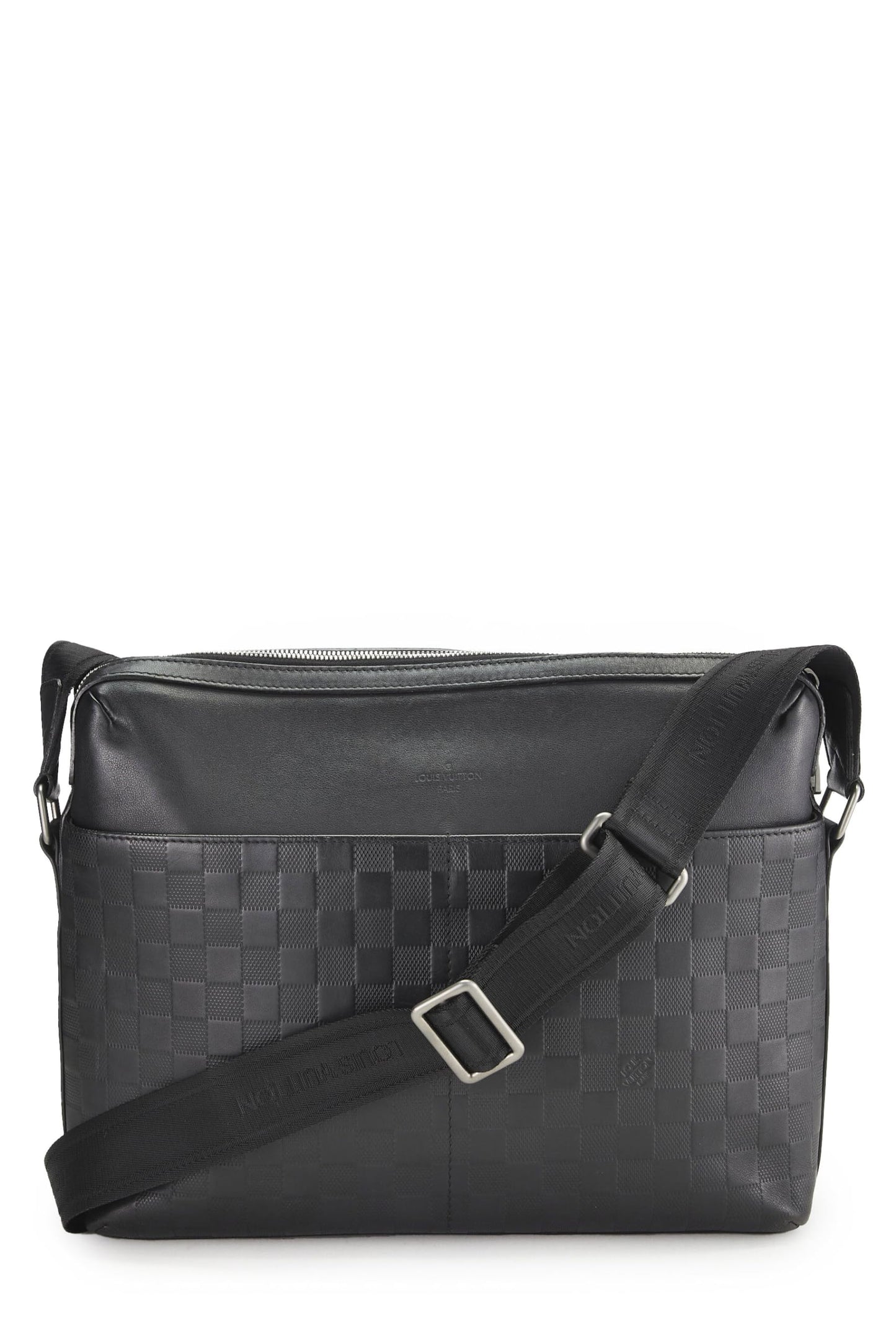 Louis Vuitton,  Black Damier Infini Calypso MM, Black