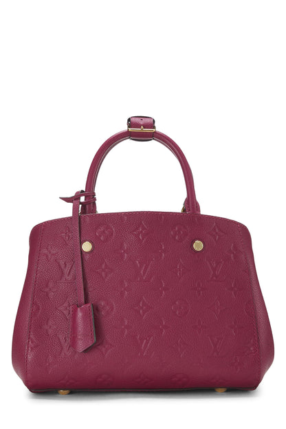 Louis Vuitton,  Pink Monogram Empreinte Montaigne BB, Pink