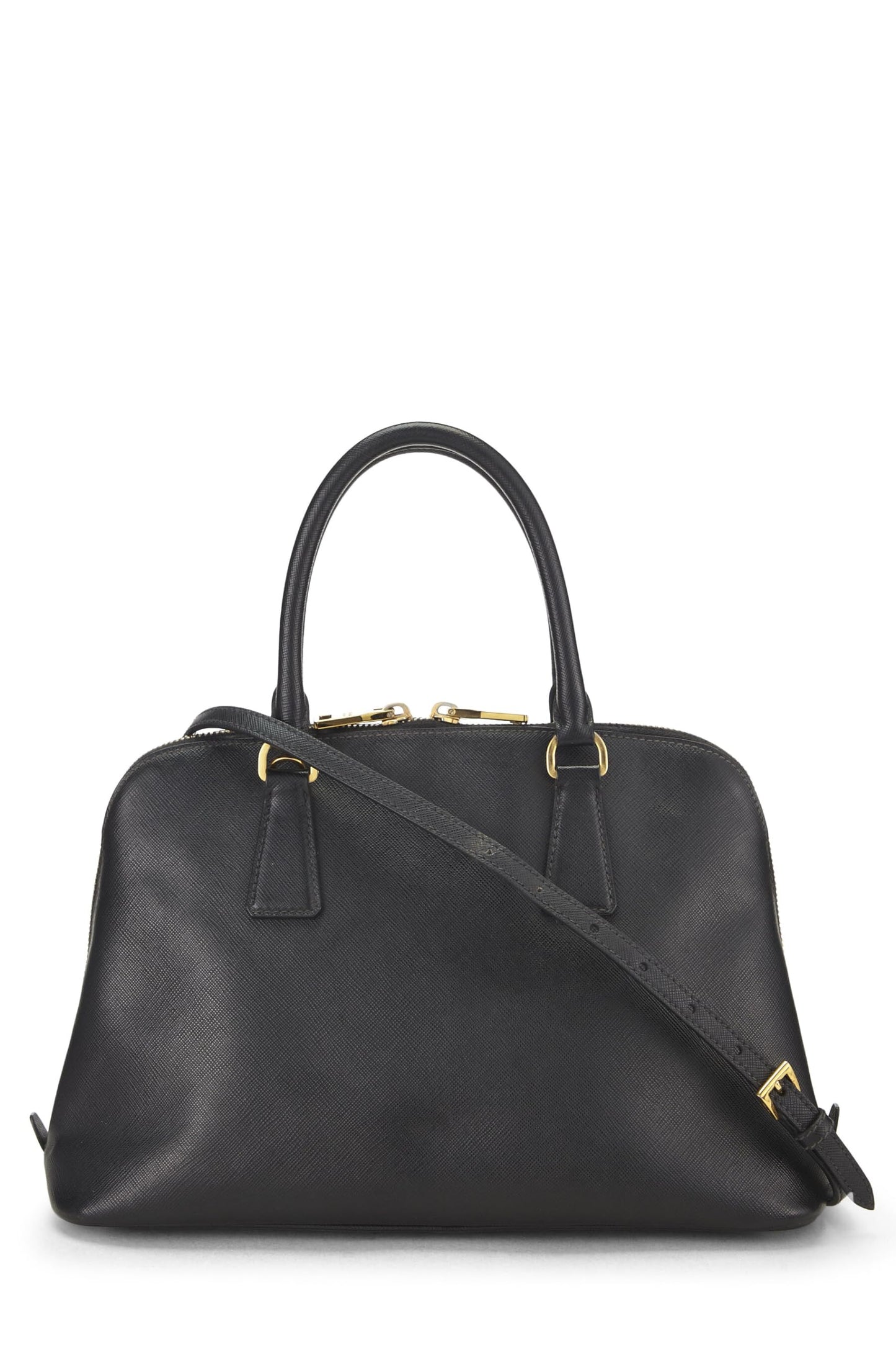 Prada,  Black Saffiano Promenade Small, Black