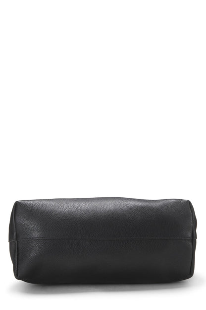 Prada,  Black Vitello Daino Phenix Convertible Shopping Tote, Black