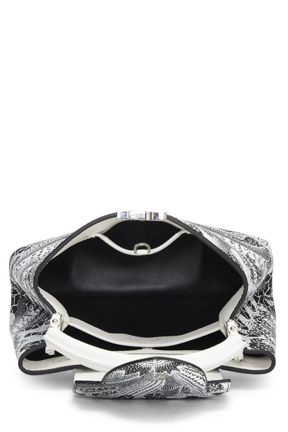 Louis Vuitton,  LV x YK Black & White Taurillon Capucines MM, Multi
