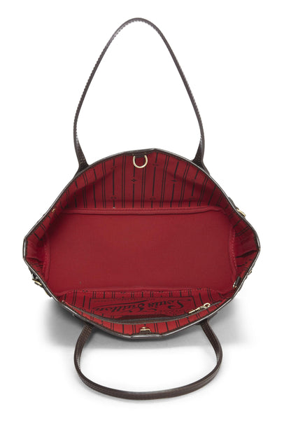 Louis Vuitton,  Damier Ebene Neverfull PM, Brown