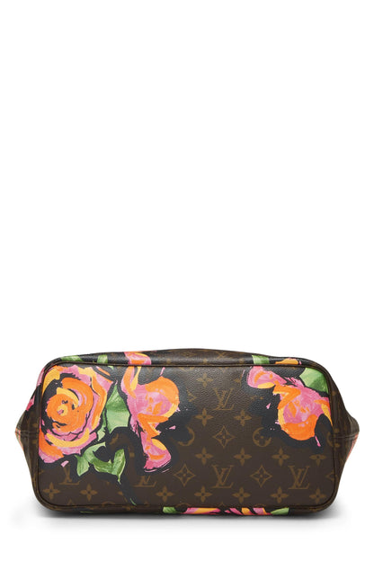 Louis Vuitton,  Stephen Sprouse x Louis Vuitton Monogram Canvas Roses Neverfull MM, Brown