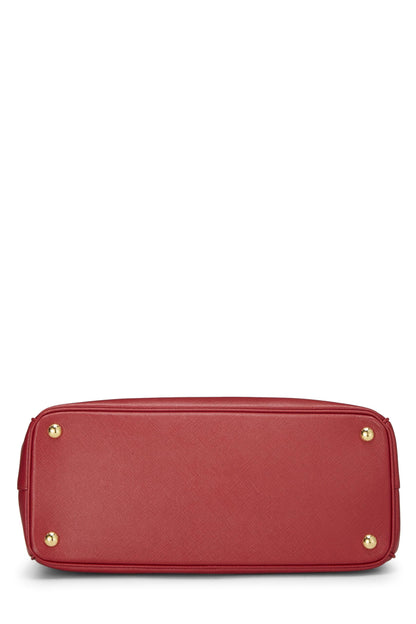Prada,  Red Saffiano Galleria Tote Medium, Red