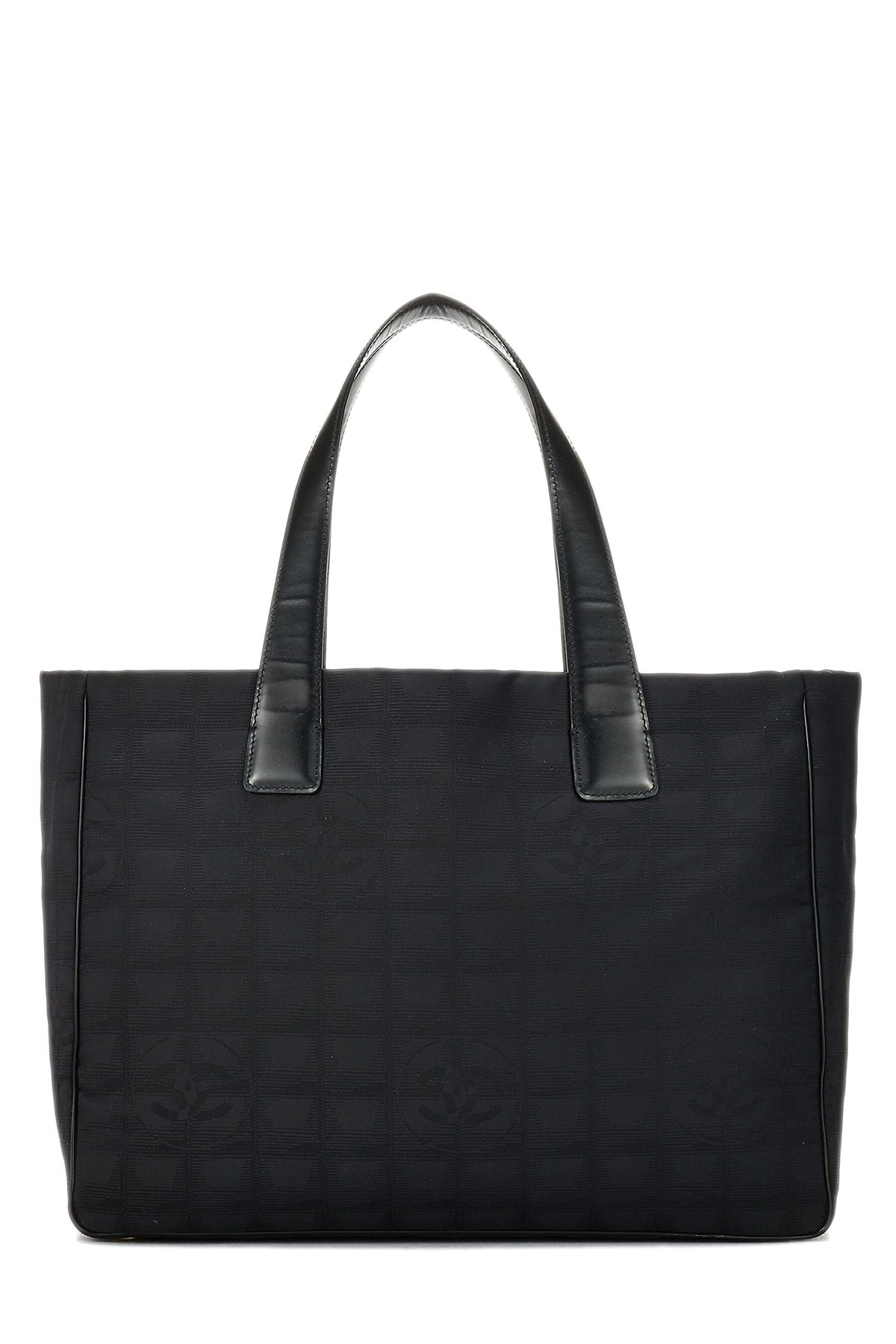 Chanel,  Black Nylon Travel Line Tote Medium, Black
