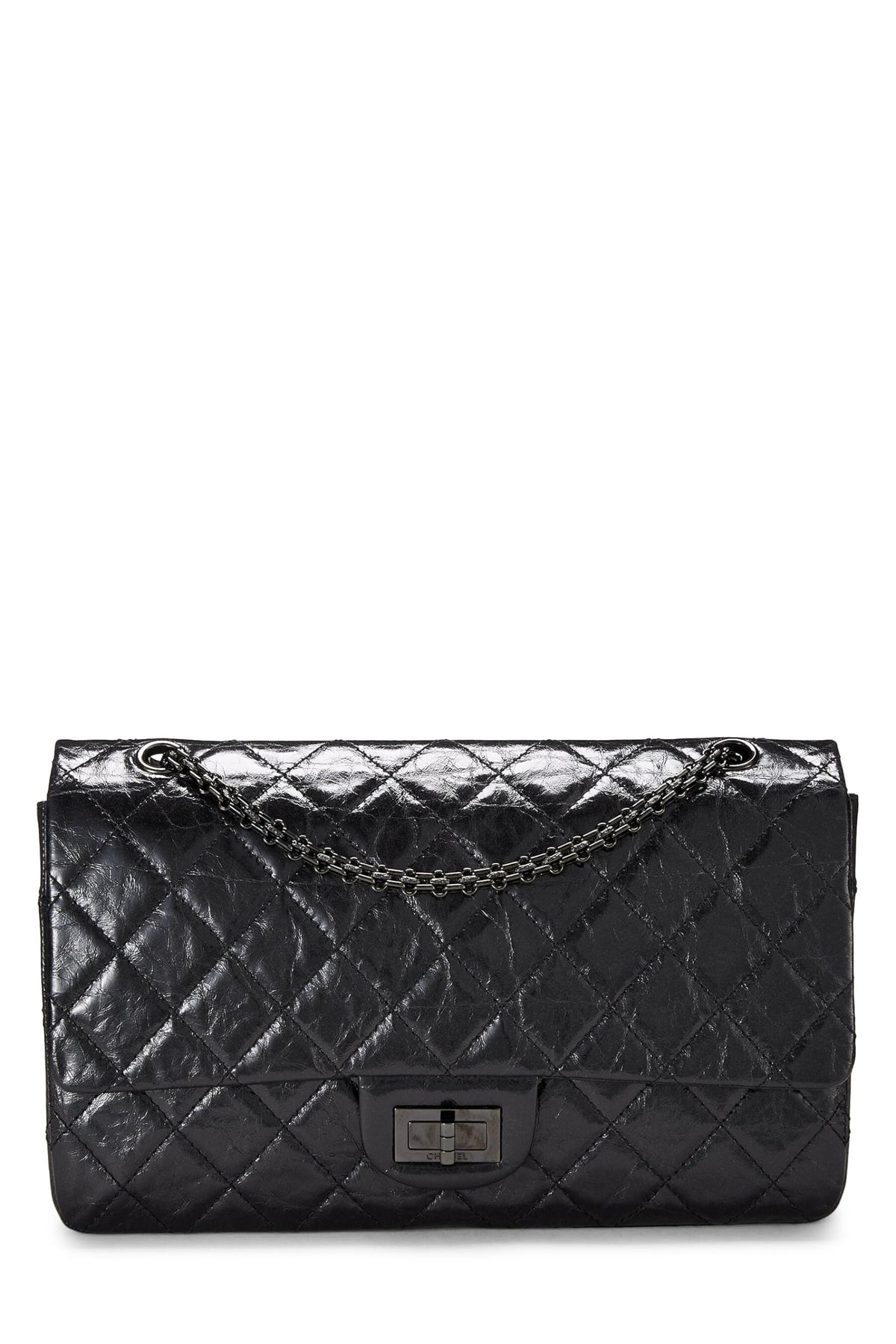Chanel,  Black Calfskin 2.55 Reissue Flap 227, Black