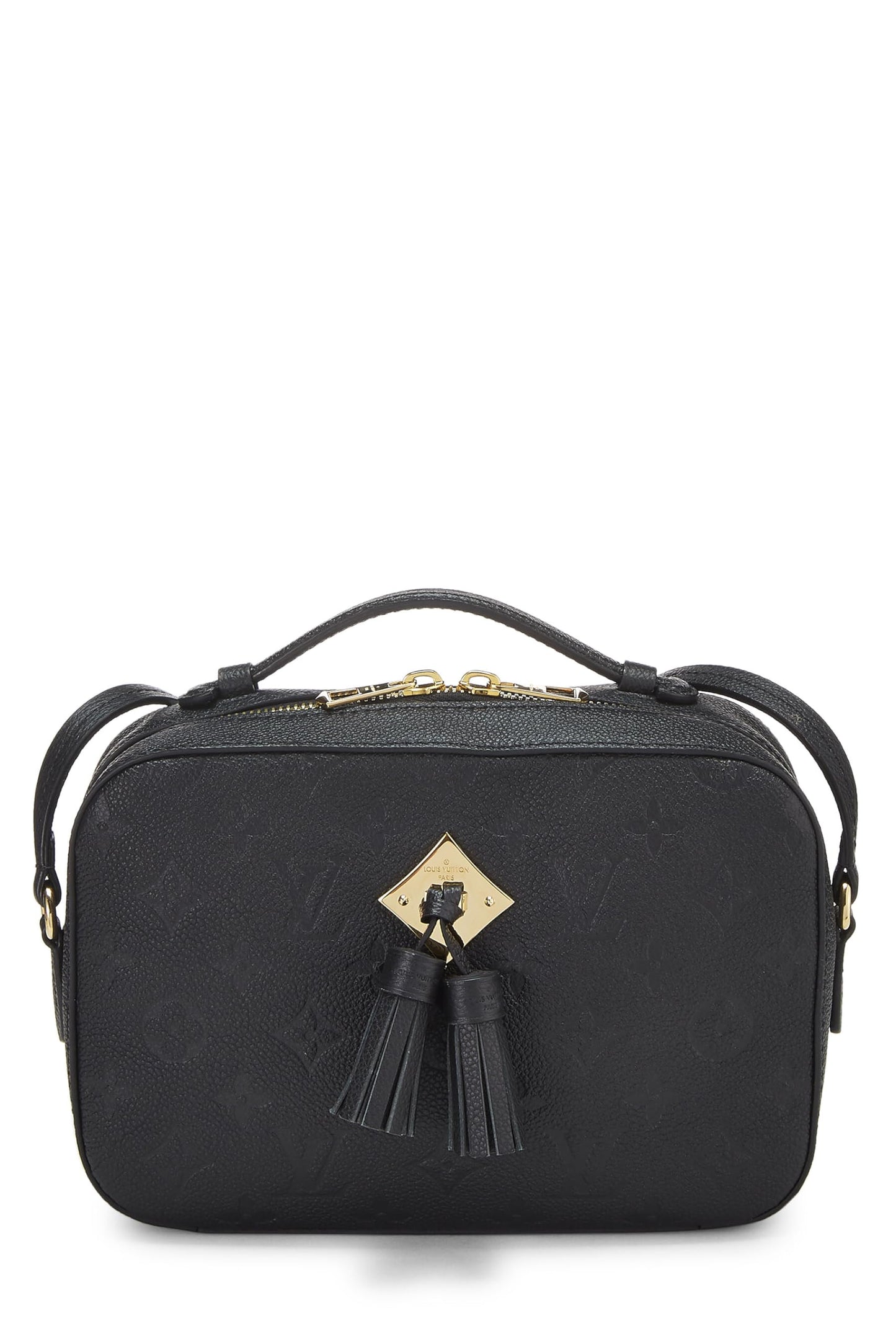 Louis Vuitton,  Black Monogram Empreinte Saintonge, Black