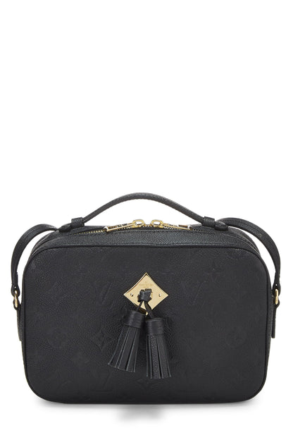 Louis Vuitton,  Black Monogram Empreinte Saintonge, Black