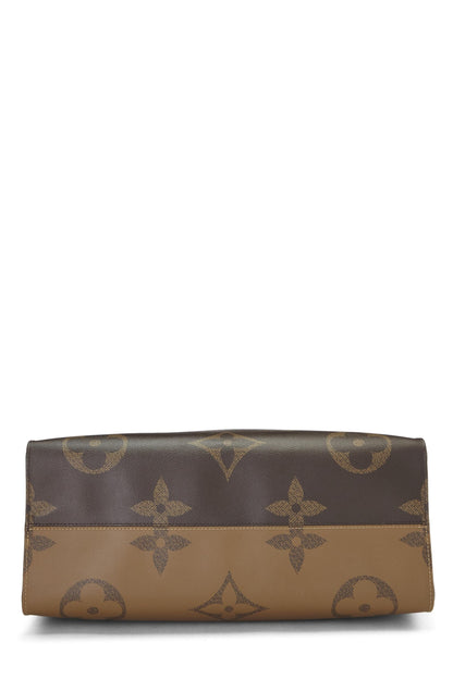 Louis Vuitton,  Giant Monogram On The Go GM, Brown