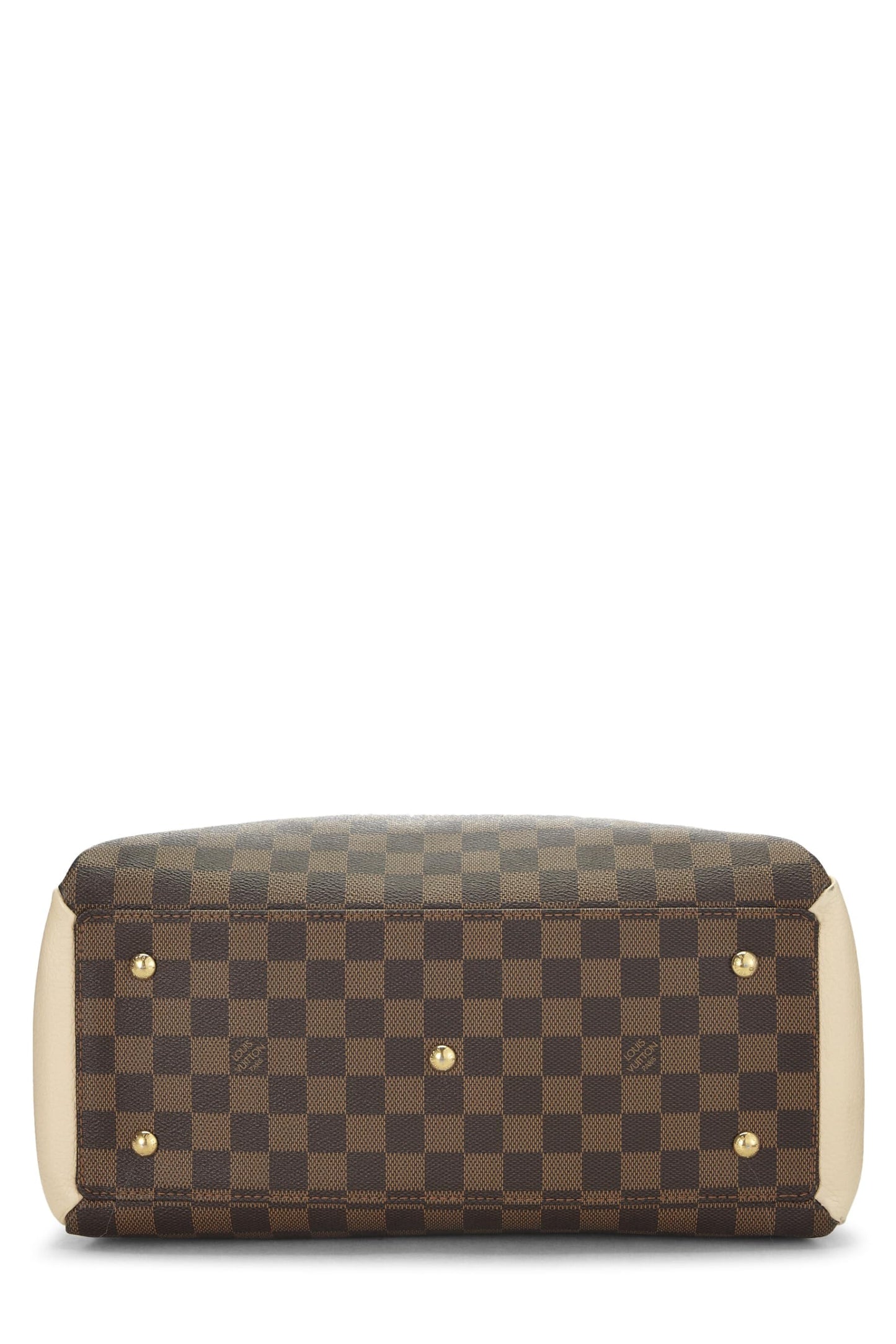 Louis Vuitton,  Cream Damier Ebene Normandy, White