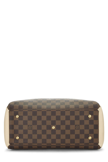 Louis Vuitton,  Cream Damier Ebene Normandy, White