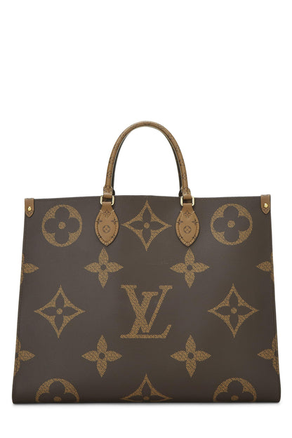 Louis Vuitton,  Monogram Reversed Giant On The Go GM, Brown