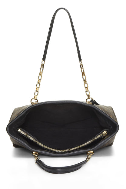 Louis Vuitton,  Black Monogram Canvas Pallas Shopper, Black