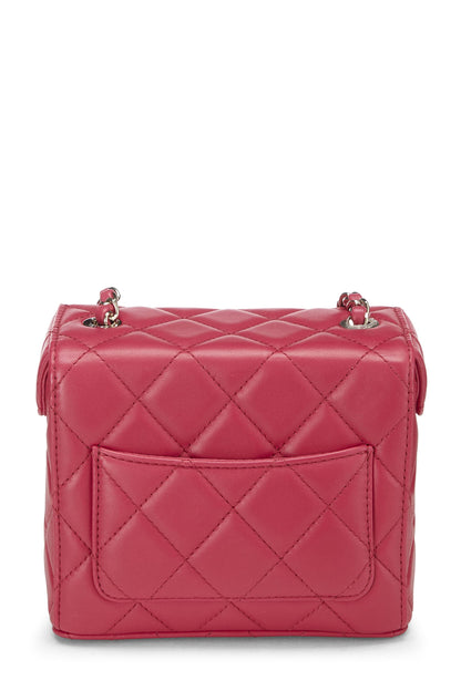 Chanel,  Pink Quilted Lambskin Box Bag Small, Pink
