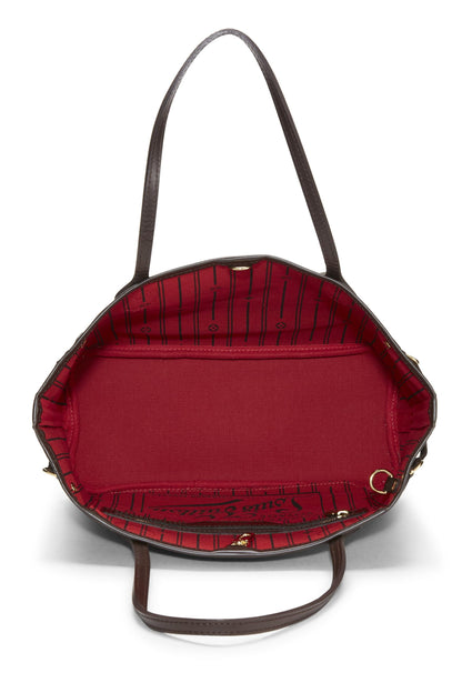 Louis Vuitton,  Damier Ebene Neverfull PM, Brown