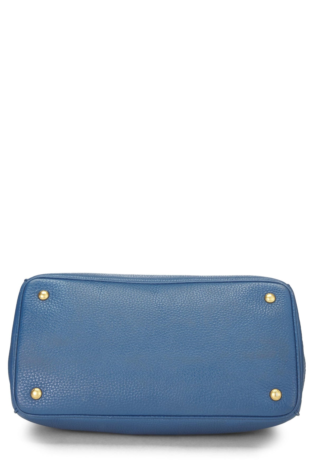 Prada,  Blue Vitello Daino Convertible Handbag, Blue
