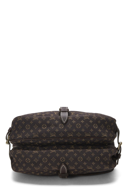 Louis Vuitton,  Monogram Mini Lin Saumur 30, Brown