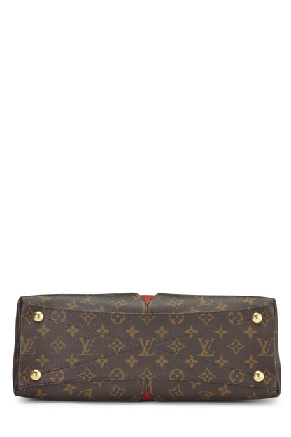 Louis Vuitton,  Red Monogram Canvas V Tote BB, Red
