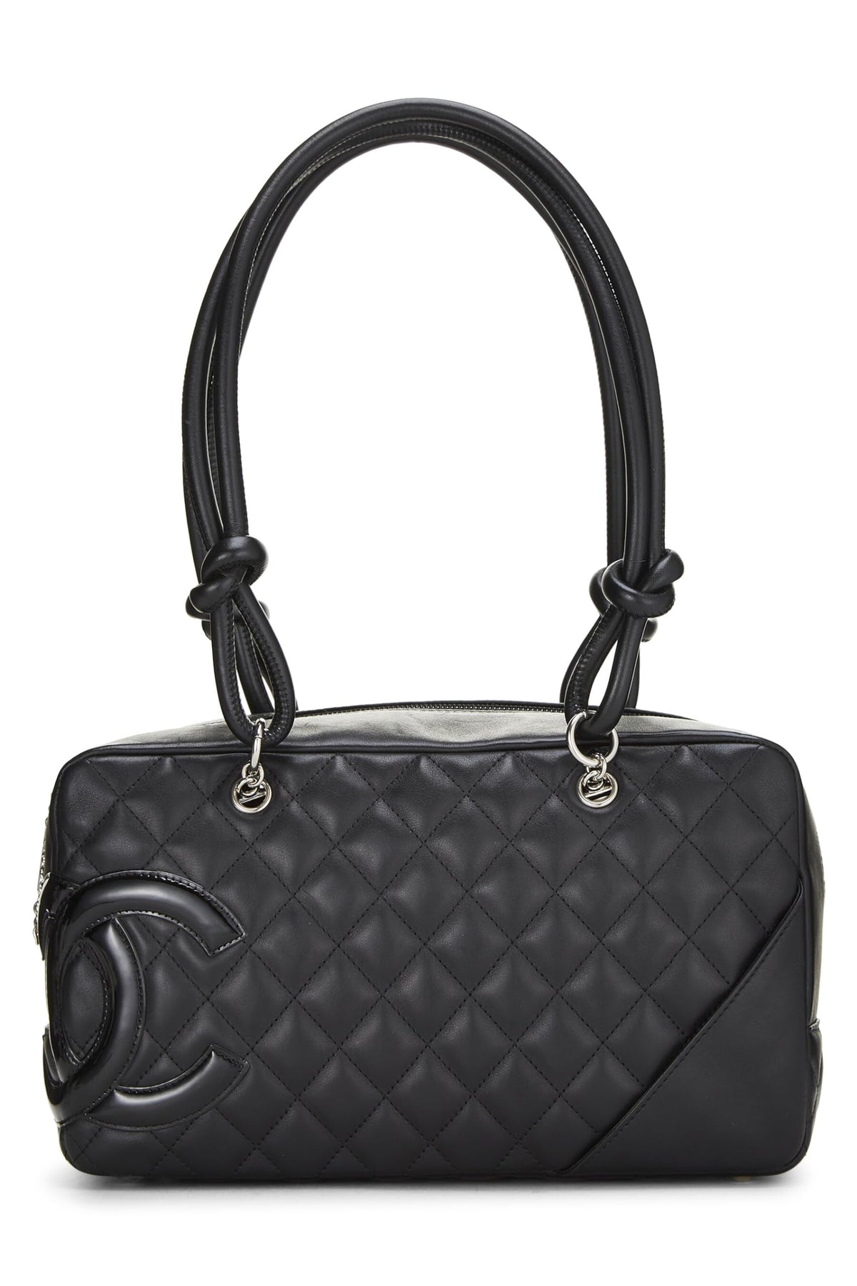 Chanel,  Black Calfskin Cambon Bowler, Black