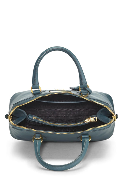 Prada,  Blue Saffiano Promenade Small, Blue