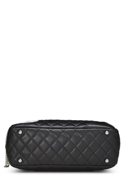 Chanel,  Black Calfskin Cambon Ligne Bowler, Black