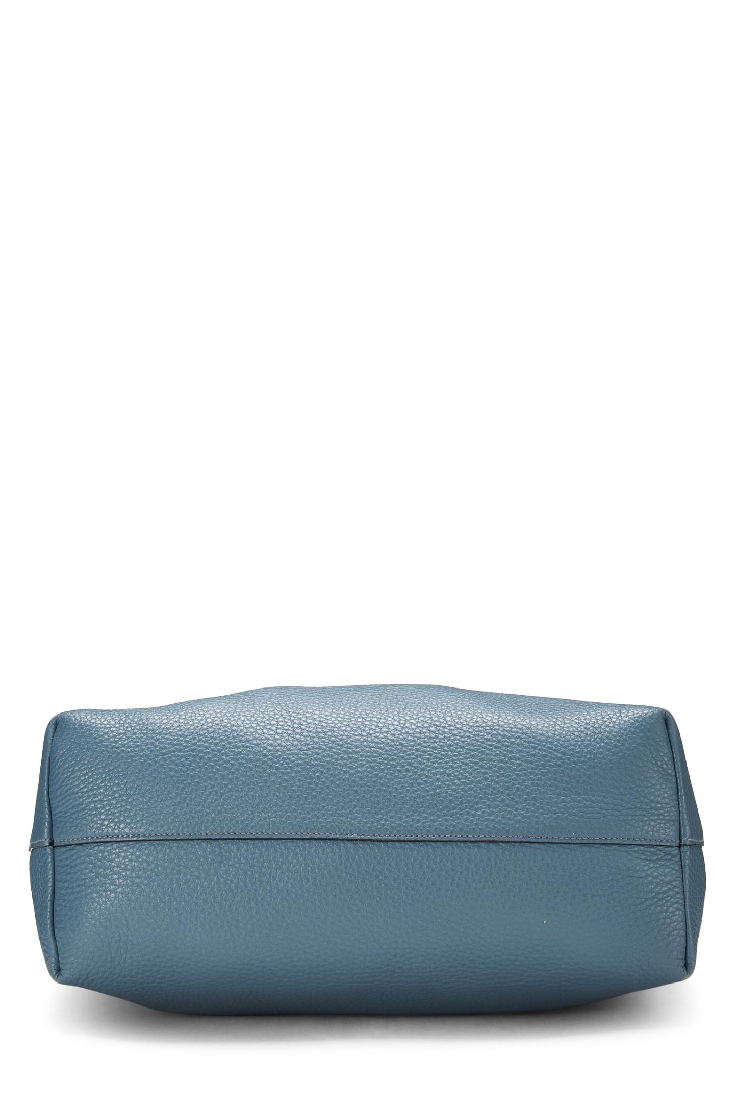 Prada,  Blue Vitello Daino Convertible Tote Medium, Blue